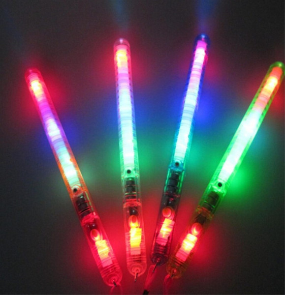 60pcs lots 4 Color LED Flashing Glow Wand Light Sticks ,LED Flashing light up wand novelty toy