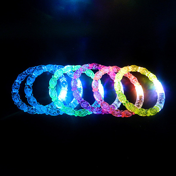 New Bubble style LED light up toys Led flashing blinking bracelet for Christmas party decoration for free ship