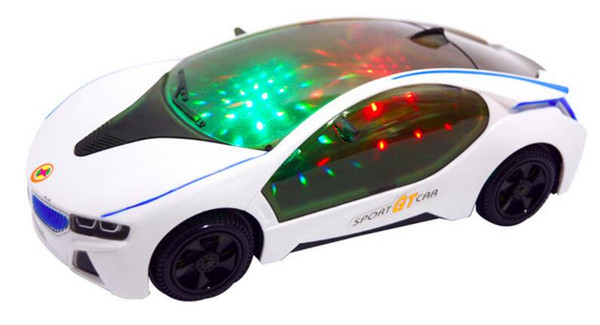 New electric light music universal concept car with a 3D model of children's toy car 5 p