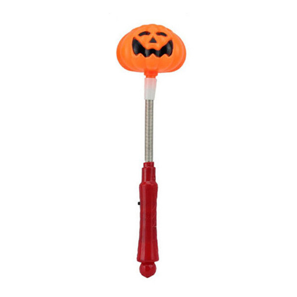 Halloween Essential Glow Stick Pumpkin Spring Stick Ghost Festival Magic Wand LED Lights Children Novelty Toys Children Toys Holiday Gifts