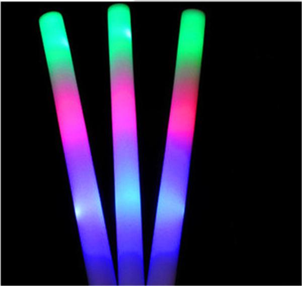 Glow Stick LED Toys Keychain LED Sticks LED Colorful LED Glow Flashing Wand Rainbow Light Up Sticks Party Concert Prom Blinking Fashion Cute