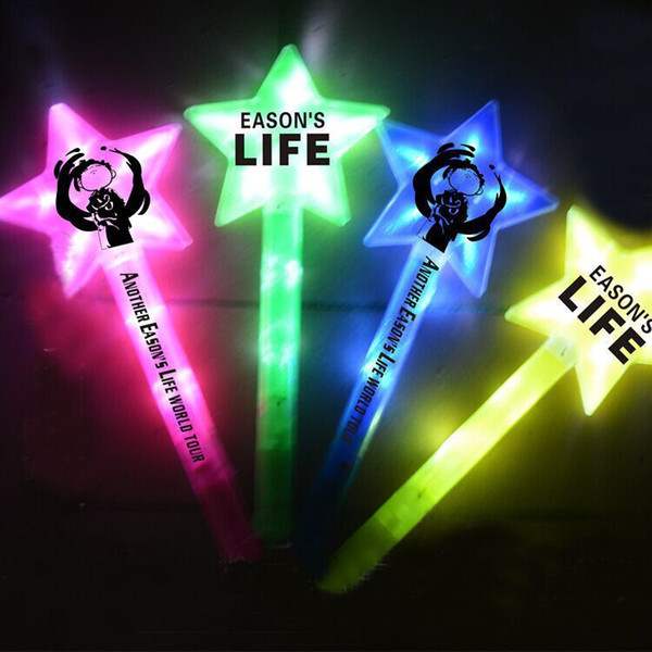 Five pointed stars, flashing sticks, colorful fluorescent sticks, concerts, events, parties, parties, cheer, glow sticks