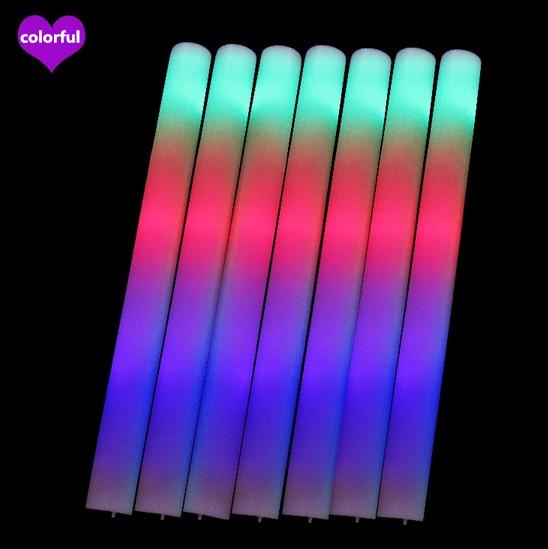 Led Foam Sticks Flashing Foam Stick Light Cheering Glow Foam Stick Luminous Sticks Festivals Christmas Carnival Concerts LED Cheer Props