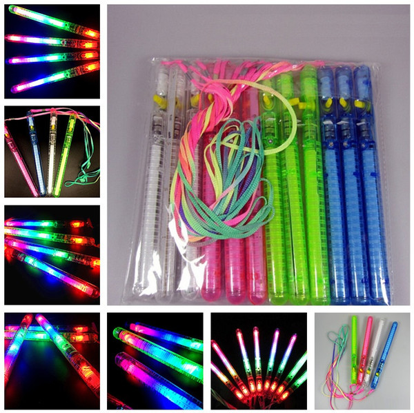 New Flashing Wand LED Glow Light Up Stick Patrol Blinking Concert Party Favors Christmas Supply Random Color mk884