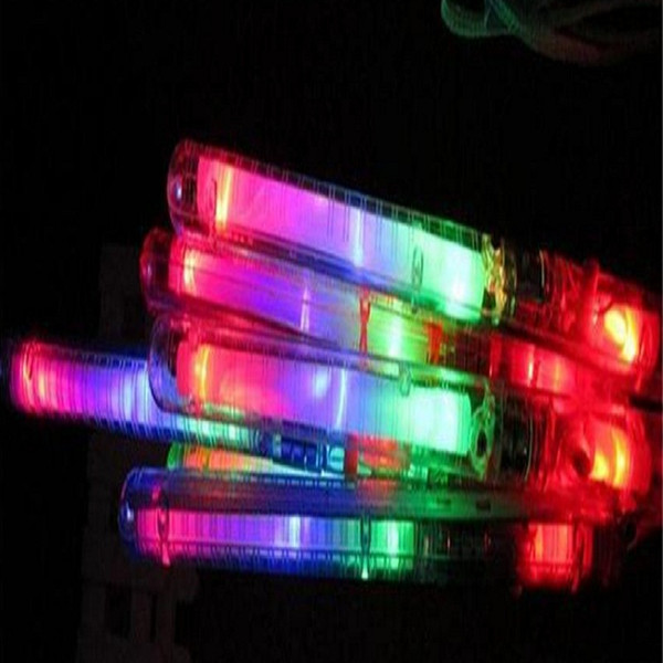 New Multi Colorful 7 Modes LED Flashing Night Light Lamp Glow Wand Sticks + strap Birthday Christmas Party festival Camp DHL