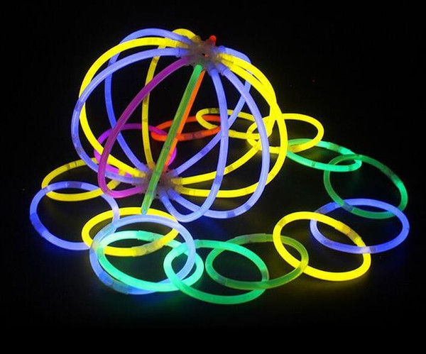 FreeShipping Multi Color Glow Stick Bracelet Necklaces Neon Party LED Flashing Light Stick Wand Novelty Toy LED Vocal Concert LED Flash Stic