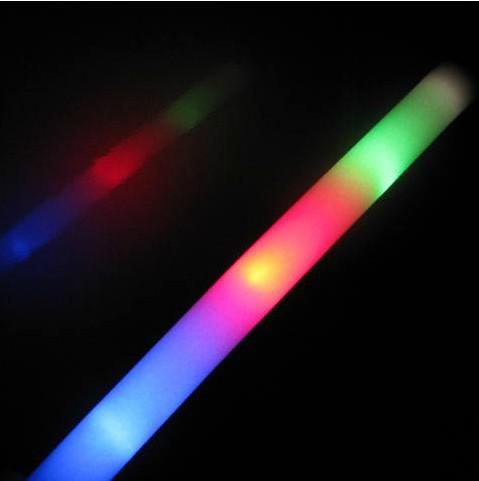 LED foam sticks Glow sticks Party props sponge stick flash stick cheering 200pcs EMS Free 