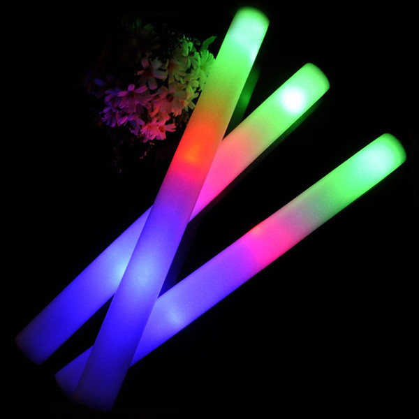 Led Foam Sticks Flashing Stick party tools Light Cheering Glow Luminous Festivals Christmas Carnival Concerts