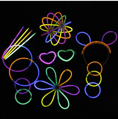 Multi Color Glow Fluorescence Sticks Flashing Bracelets Neon Bright Lights for Party