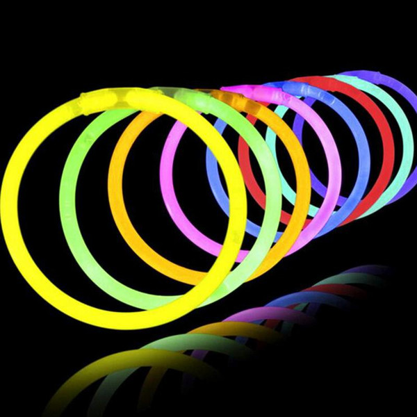 7.8''Multi Colors Glow Stick Bracelet Necklaces Neon Party LED Flashing Light Stick Wand Toy LED Vocal Concert Flash Sticks free DHL SEN354