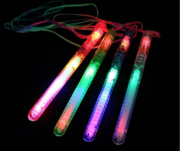 LNL 2018 HOT DHA39-1 LED Flash Light Up Wand Glow Sticks Kids Toys For Holiday Concert Christmas Party XMAS Gift Birthday free shipping