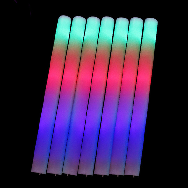 Beautiful Design Light Up Multi Color LED Foam Stick Wands Rally Rave Cheer Batons Party Flashing Glow Stick Light Sticks