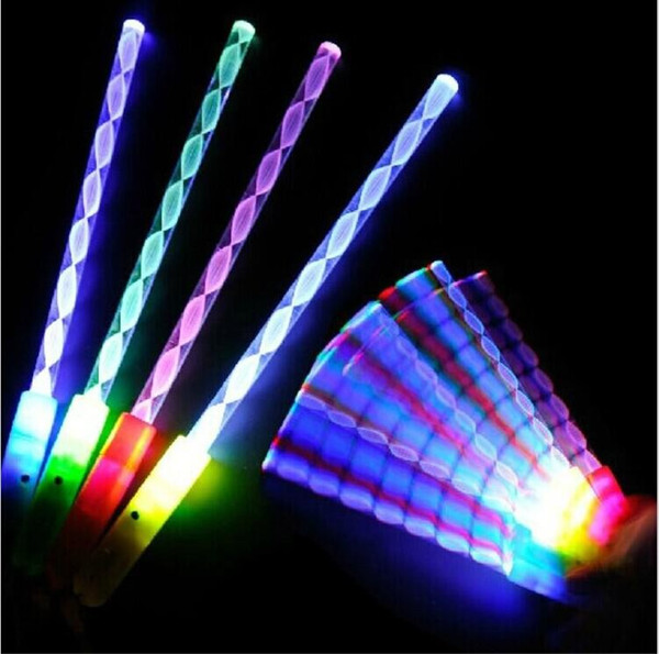 2016 New Styles light up cheering Glow Sticks Acrylic led Flashing Wand For Kids Toys Christmas Concert Bar Birthday Party Supplies