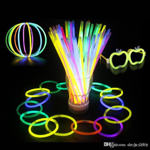 Multi Color Hot Glow Stick Bracelet Necklaces Neon Party LED Flashing Light Stick Wand Novelty Toy LED Vocal Concert