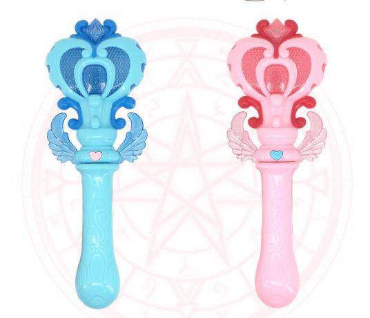 Light magic wand children baby luminous toy stand hot selling music fairy stick stand creative gift