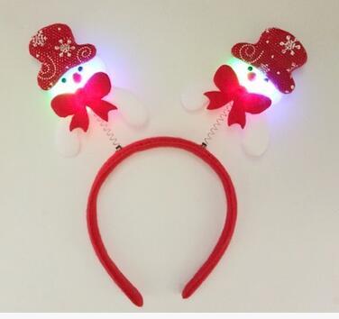 Christmas Glow Head Hoops Children's Decorating Cute Christmas Headbands Decorations Small Gifts