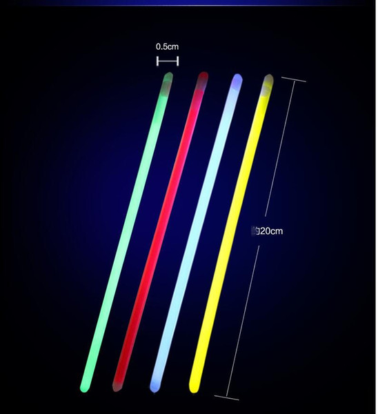 100pcs 8inch Mix Color Glow Stick Safe Light Stick Necklace Bracelets Fluorescent for Event Festive Party Supplies Concert Decor