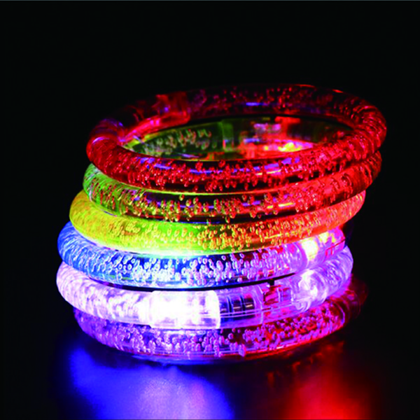 LED Flash Glow Bracelets Acrylic Light-up Rave Wristbands light up bracelet for rave party bar festival Xmas Halloween Bright stickers 50PCS