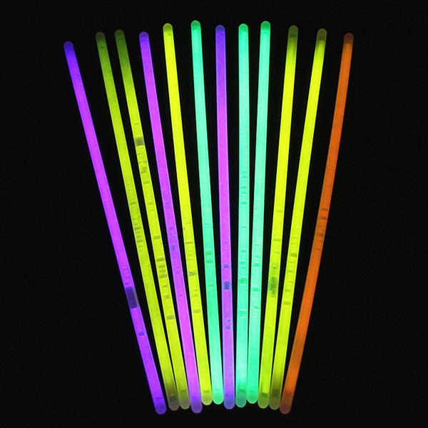 Multi Color Hot Glow Stick Bracelet Necklaces Neon Party Flashing Light Stick Novelty Toy Concert Flash Sticks IC607