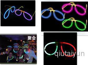 2014 HOT New Toys For Christmas LED Glow Stick Emitting Fluorescent Bracket Frame Glasses WY28