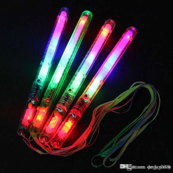 4 Color LED Flashing Glow Wand Light Sticks ,LED Flashing light up wand Birthday Christmas Party festival Camp novelty toys