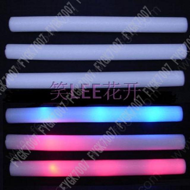 200pcs/lot led foam stick flashing light up cheering Sponge Concert supplies glow stick led stick free EMS