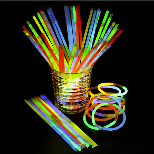 Glow Stick Bracelet Necklaces Party Light Stick Wand Flashing Light Vocal Concert Flash Sticks Novelty Toy Festival Party Stage Decor LT309