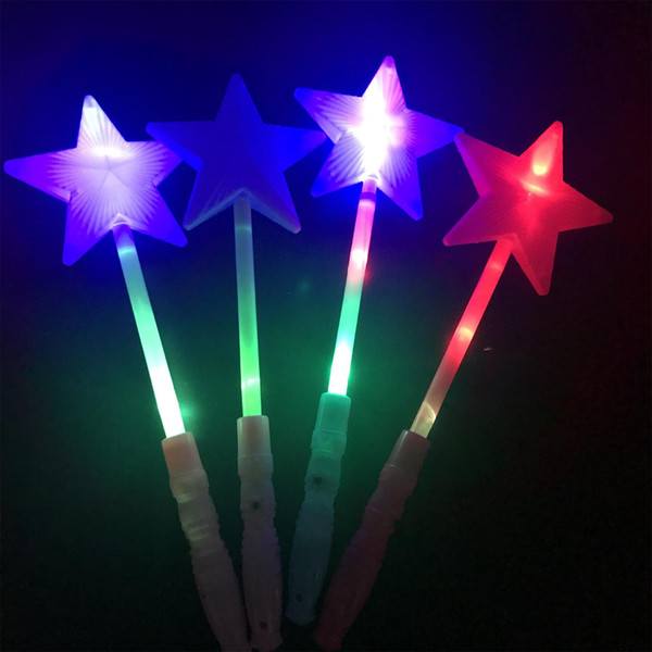 LED Light Stick Five Pointed Star Flash Sticks Glowing In The Dark Toys for Concert Performance Props