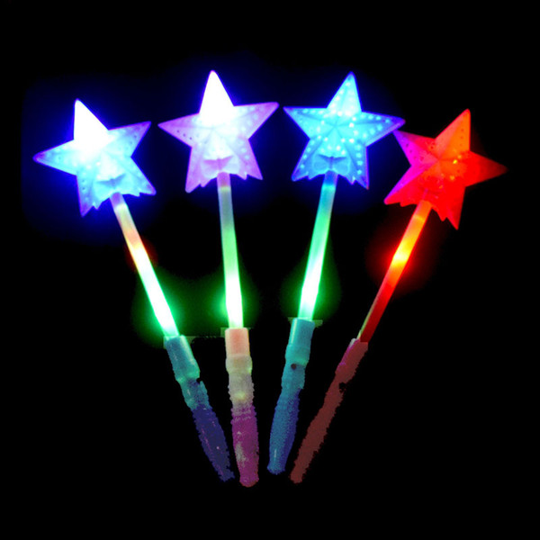 250PCS/Lot Star Flash Led Light Sticks For Christmas Gift Lovely Shinng sticks Flashing Children Gift Light Party Decration toys kids gift