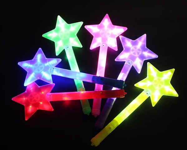 Electronic glow stick large size party concert props children's toys glow star heart glow stick popular Light Emitting Stick