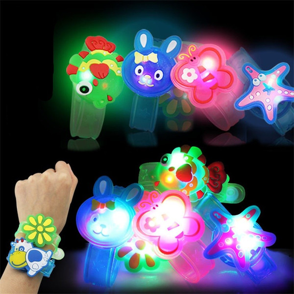 Flash Wrist Strap LED Light Sticks Children Cartoon Small Toy Wrists Watch Gift For New Years Activities Lighted Stick 0 67ly W