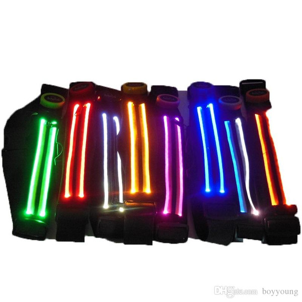 LED Optical Fiber Light-Emitting Led Luminous Waist Band Theftproof Wallet Running Riding Cheer Props Warnings Fluorescence Reflection