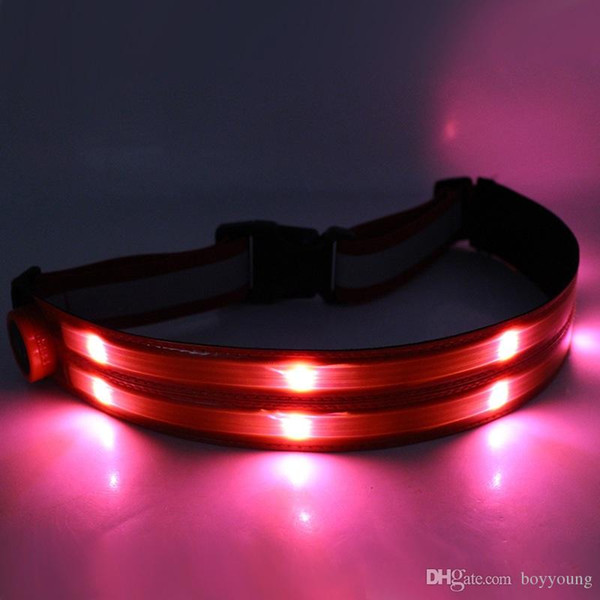 Night Riding LED Pants Suspender Elastic Belt Luminous Strap All-Match Clothing Decorative Lattice Belt Battery LED Lamp With Luminous Belts