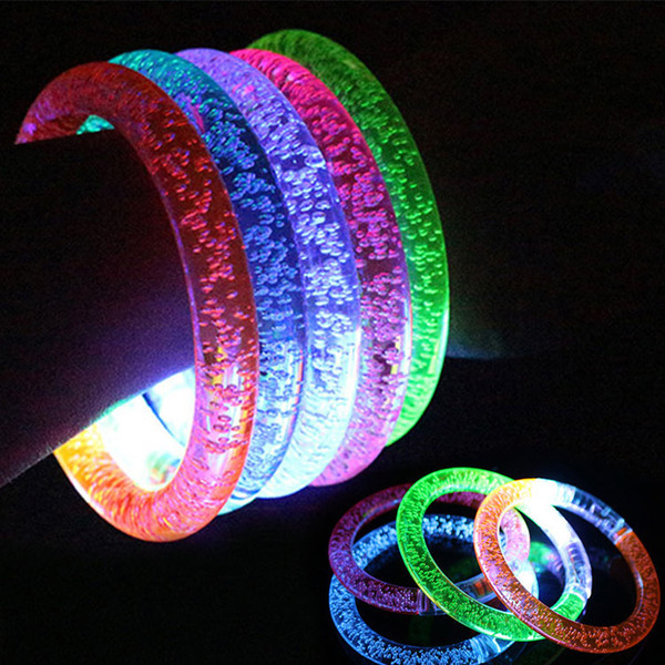 Upmarket Hot Sell Party Holiday Item Multi-color 10 Pieces LED Bracelet for Boy and Girl