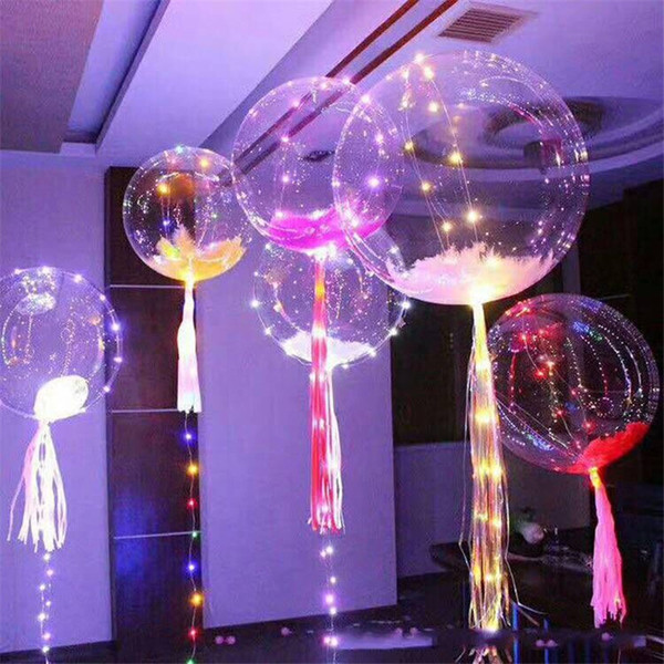 Romantic LED Light Balloon For Wedding Celebration Party Bar Decoration Light Up Balloon Flashing Balloon Lighting Balloons