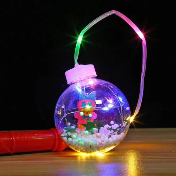 LED Lantern Balloons Hand Flashing Balloons Night Lighting Bobo Ball Led String Lights Multicolor Balloon With Handle Valentines Day