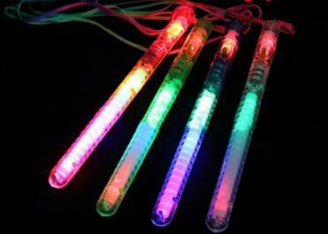 Colorful Luminous Flash Stick With Rope LED Light Sticks Can Be Recycled Three Lights Fluorescence Hot Sale