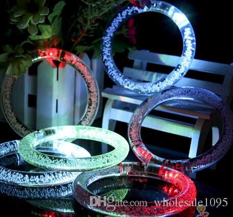 600pcs/lot DHL Flashing LED Bracelet Luminous Bracelet Glowing Wrist Band Chiristmas Party LED Light Sticks LED Poms Cheer It