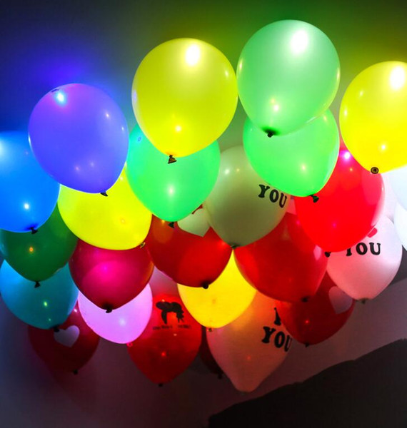 LED Glowing balloon Flash LED Balloon For Wedding Celebration Party Bar Decoration Light Up balloon flashing