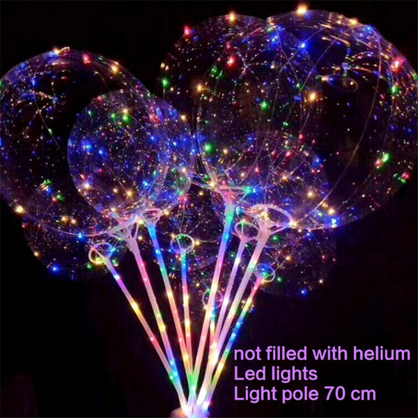 The balloon Imported PTU material highly transparent highly elastic can be filled with feathers paper color film