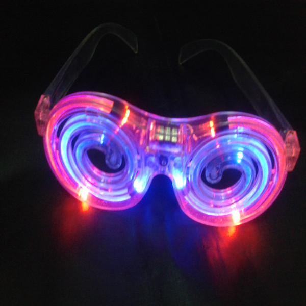 LED Glowing glasses concert cheer Halloween props lollipop glasses toys Led Rave Toy Christmas gifts