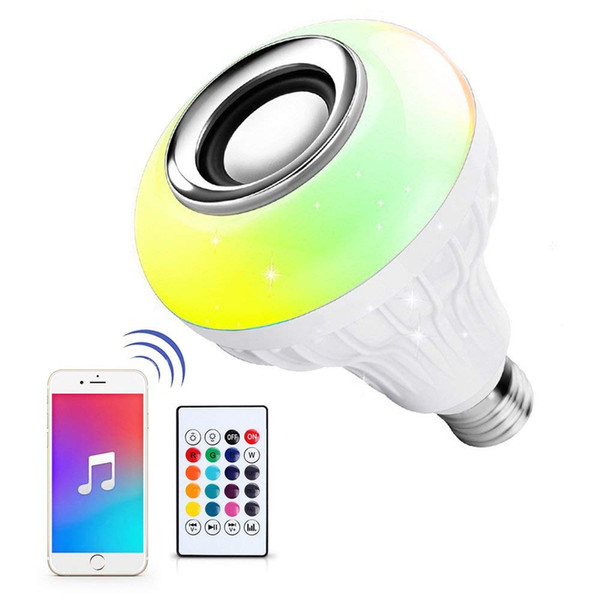 LED Wireless Light Bulb Speaker, RGB Smart Music Bulb, Color Changing with Remote Control for Party, Home, Halloween Christmas Decorations