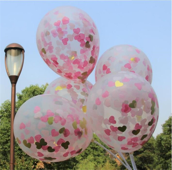 Gold pink paper balloons transparent latex 12 inches 18 inches 36 inches Applicable place: celebration paty wedding venue party