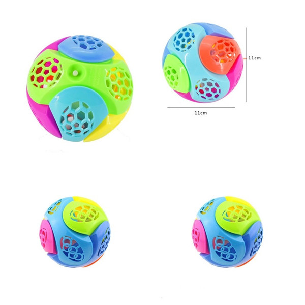 Music Balls Dance Puzzle Toys Flash Of Light LED Lighted Plastic DIY Assembling Children Creative 4 7sc V