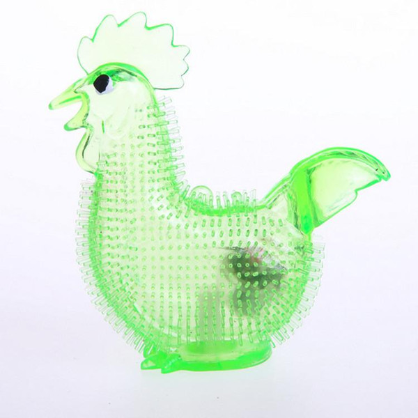 free shipping Flash Jiaojiao chicken with a whistle sound emitting barbed massage vent ball luminous toy wholesale