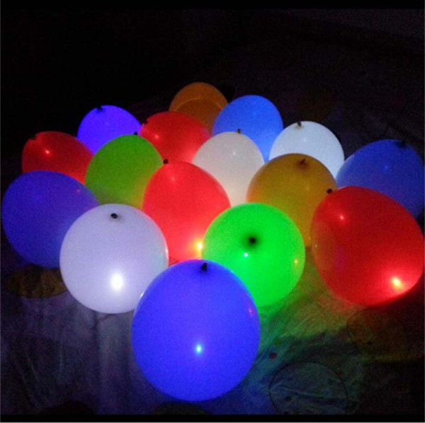 LED Luminous Balloon Luminous Balloon Color Mixing glitter balloon always lights up 12 inch