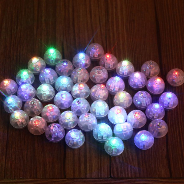 Lot Round Led Flash Ball Lamps Balloon Lights for Paper Lantern White Or Multicolor Led Wedding Party Decoration Light