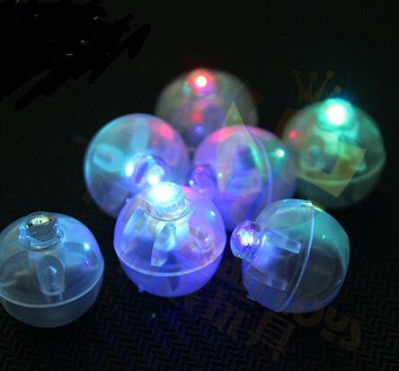 1000pcs/Lot Free DHL Round Led Flash Ball Lamps Balloon Lights for Paper Lantern White Or Multicolor Led Wedding Party Decoration Light