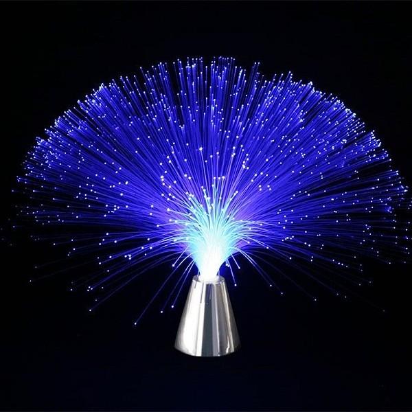 Beautiful Romantic Multi Color Changing LED Fiber Optic Night-light Lamp for Holiday Party Home Wedding Decoration Light Up Toys