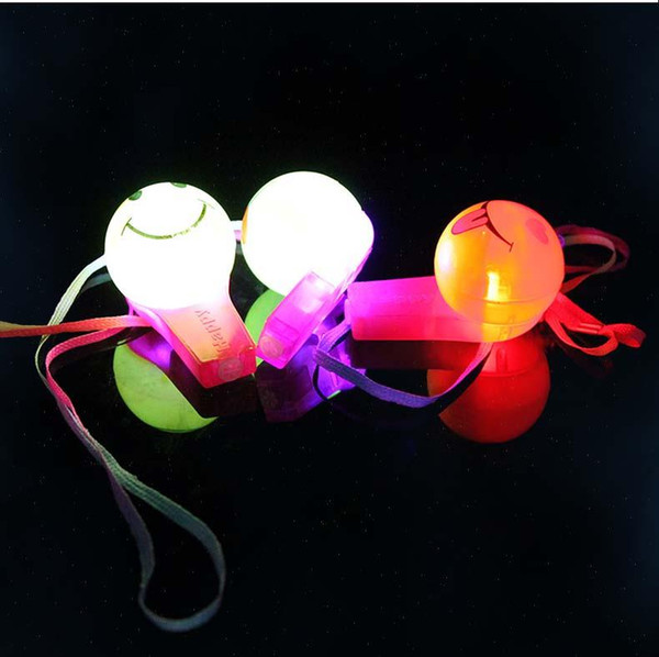 Flash whistle whistle pendant light emitting face Children's Day gift Hot Toys stall supply